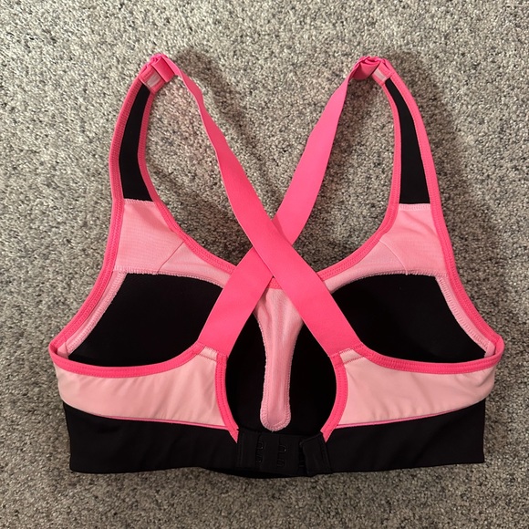 VSX black and pink sports bra size 32C - Picture 2 of 4